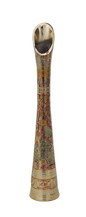 Brass Home Naal Cutter Pot Vase 0.26Kg